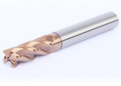 China tungsten carbide HRC60 solid square end mill with coating for sale