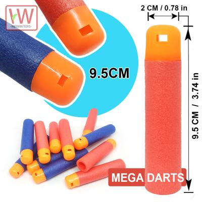 China Others (2 Colors) 9.5CM EVA Bullets Spot Bomb Refill Clip Darts Electric Soft Bullets Guns Foam Toys Outdoor Toy With Whistle (HM8B) for sale