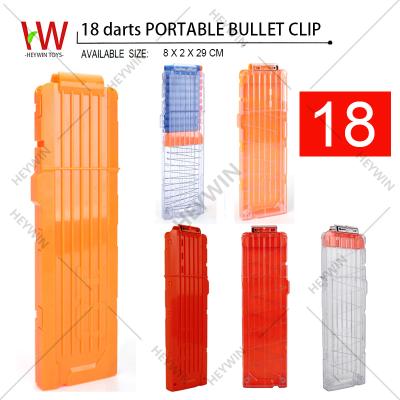 China Other Transparent Orange 18 Dart Ammo Soft Cartridge Cartridge Clip 18 Magazine Clips Bullet Dart EVA GUN Accessories (HM22C) for sale