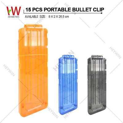 China Other 15 Darts Soft Bullet Clips Magazine Clip 15 Bullets Ammo Cartridge Dart EVA GUN Accessories (HM22H) for sale