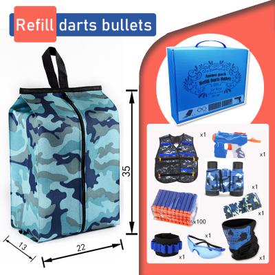 China Other Tactical Vest Kit For Kids Toy Soft Bullet Gun With Reload Clips, Glasses, Dart With Blaster (HM101R) for sale