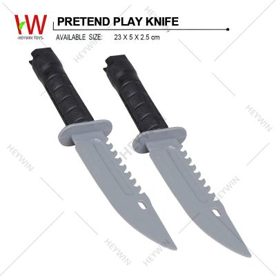 China Pretend Kids Plastic Toys Game Toys Military Knife Accessory (HM11C) 23*5*2.5cm for sale