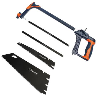 China 4 in 1 Multi-Function Saw Set Wholesale 4 in 1 Multi-Function Aluminum Soft Saw Set Alloy Body TPR Handle Cutting Saws for Metal for sale