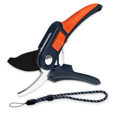 China Wholesale Anti-Slip Handle Anvil Pruner Garden Hand Shears Pruners with Hardened Carbon Steel Blade for sale