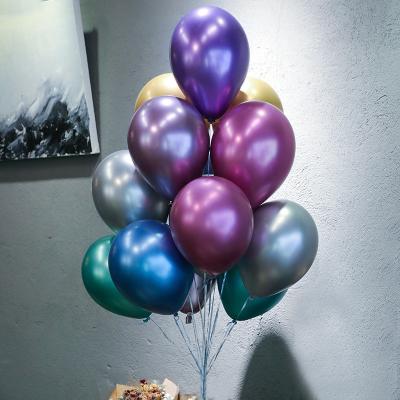 China Eco-friendly 5 inch 10 inch 18 inch metal latex balloon. thick for birthday wedding party decoration for sale