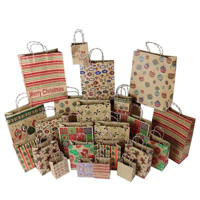 China Recyclable Custom Biodegradable Christmas Paper Gift Bag Personalized Paper Bags With Your Own Logo for sale