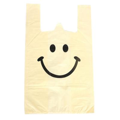 China Compostable Shopping Garbage Green Products Environment Bags Light Yellow Cornstarch Plastic Bags for sale