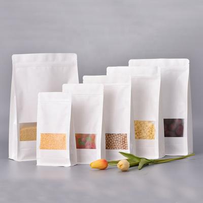 China Recyclable High Quality Convenient Biodegradable Red Corn Kidney Beans Packaging Disposable Kraft Paper Plastic Bag For Food for sale