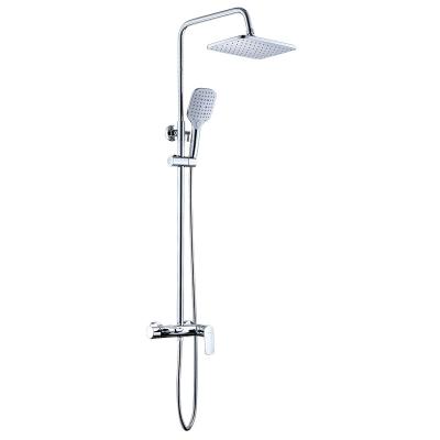 China With Shower Faucet Rainfall Constant Temperature Thermostatic Over Head Living Room Stainless Steel Movable Hot And Cold Fit Column for sale