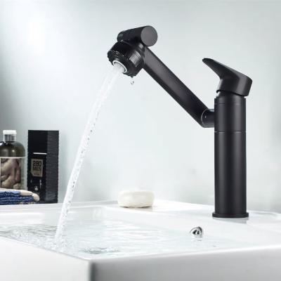 China Hot Product KAIJ Matte Black Bathroom Basin Modern Faucets Deck Mounted Qualitty Luxury Modern Basin Faucet for sale