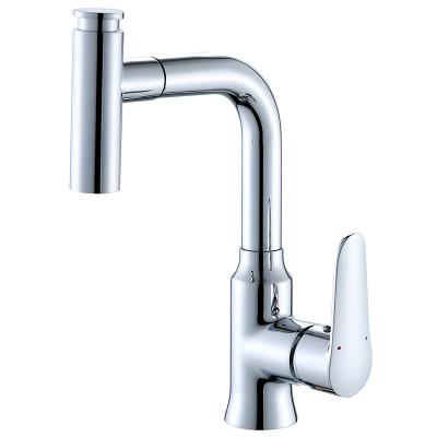 China KAIJ Guaranteed Quality Chrome Modern Brass Basin Faucet Of Cheap Noble Contemporary Bathroom Pull for sale