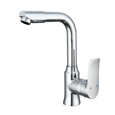 China KAIJ Faucets Stainless Steel Metered Single Handle Taps One Hole Waterfall Mixer Taps Down Face Bathroom Sink Faucet for sale