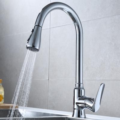 China Sense Faucets KAIJ UPC Pull-Down Cozinha Sink Taps Hot And Cold 360 Degree Rotation 304 Stainless Steel Spring Pull Out Sprayer Kitchen Faucet for sale