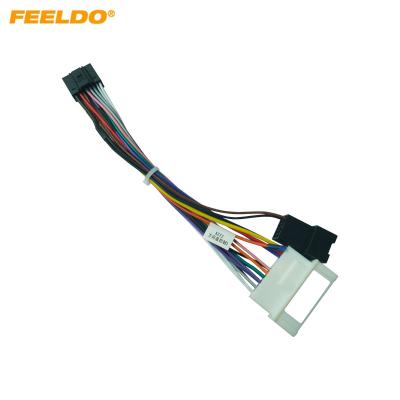 China Car Audio Wiring Harness For KIA Opirus 02-06 CD/DVD 16pin Aftermarket Installation Wire Stereo Adapter for sale