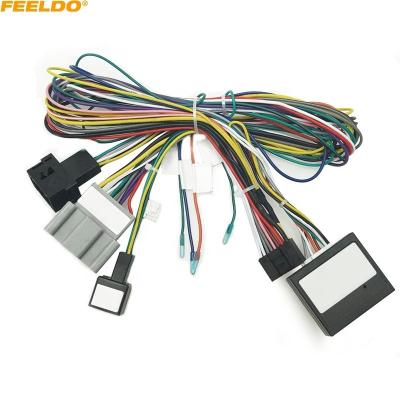 China Car Radio DVD Android 16 PIN Power Cable Adapter With Canbus Audio Box For Ford Fiesta (09-11) Power Wiring for sale