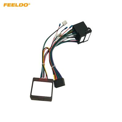 China Car 16pin Car Audio Wiring Harness With Canbus Box For Renault Captur Duster Aftermarket Stereo Installation Wire Adapter for sale