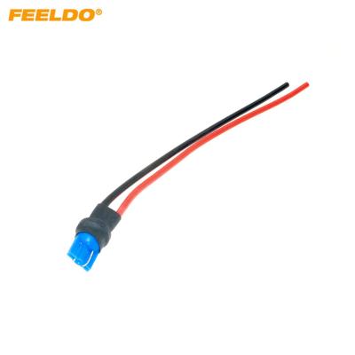 China Blue Car T10 Socket Holders Plastic Male With Wire Headlight T10 Auto Assembly Plug Socket Adapter Male Wire Connector for sale