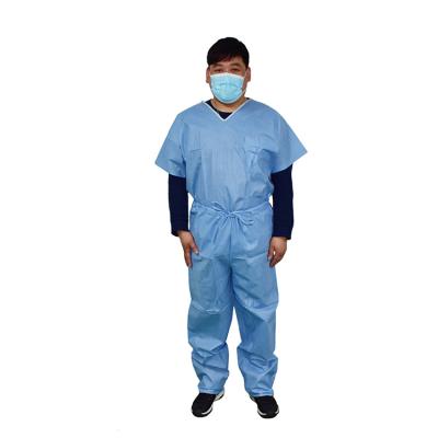 China Hospital Hospital Green Reusable Spunlace Non-woven Surgical Gown Costume Xiantao/disposable Sterile Spunlace Scrub Surgical Suit Uniform for sale