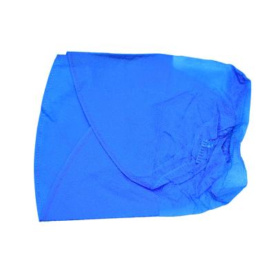 China Medical Supplies PP Disposable Nurse Hat Doctor Hair Cap Nonwoven Blue Surgical Isolation Cap for sale