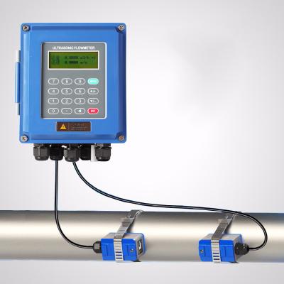 China Best Price RS485 Clamp Type Wall Mounted Ultrasonic Flow Meter for sale