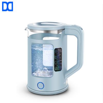 China 360 Degree High Base Rotation New Arrivals Automatic Borosilicate Kettle 1.7L Glass Thermo Pot for sale