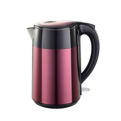 China 360 Degree Base 2022 Rotation Hot Item Double Wall Construction 304 Stainless Steel Portable Electric Kettle for sale