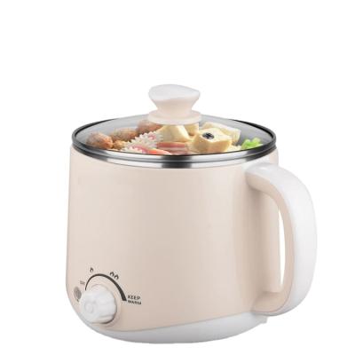 China Hotel New Product Beige Steam Noodle Quick Cooker Keep Hot Function Stainless Steel Mini Electric Pot for sale