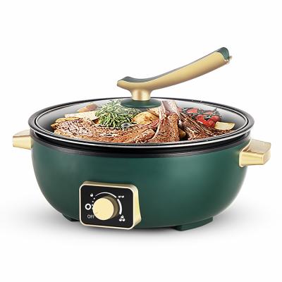 China Hotel Hot Sale Non-stick Electric Hot Pot Large Multi Functional Electric Cooking Pot 4L for sale