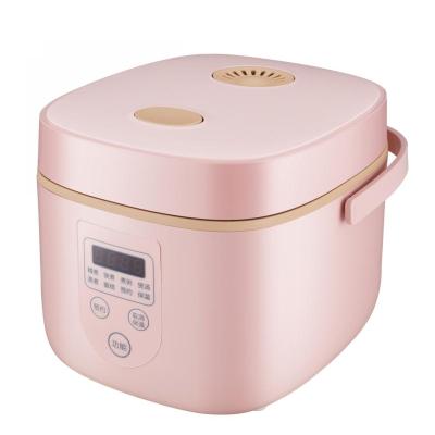 China 2L hotel wholesale price dry protection color non-stick coating pink rice cooker for household for sale