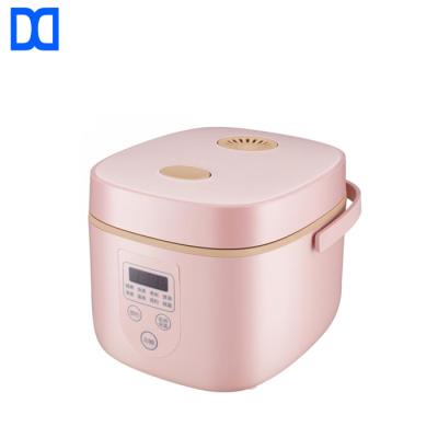 China Best Selling Pink Hotel Square 400W Rice Cooker For Home Kitchen for sale