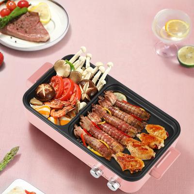 China Hotel 2021 New Boil Rose Protective Dry Stick Pan Multiple Hot Pot For Electric Non 1-2 People for sale