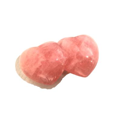 China Wholesale Donghai Rose Quartz Heart Healing High Quality Crystal Stone Heart-Shaped Palm For Natural Rare Healing for sale