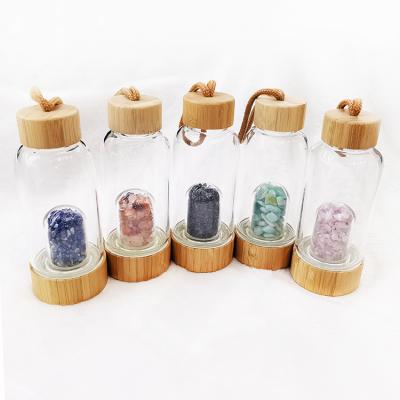 China Natural Healing Quartz Crystal Infused Water Bottle Drink Crystal Glass Gravel Stone From China for sale