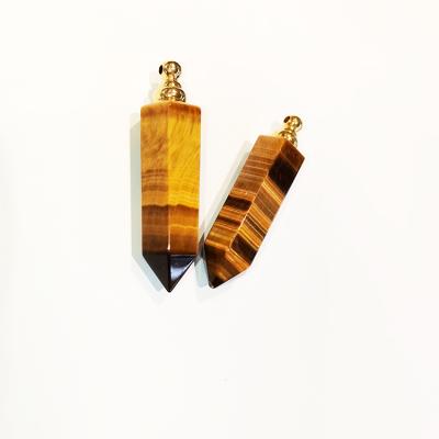 China Perfume Pillar Crystal Crystal Wand Necklace Bottles Perfume China Tiger's Eye Craft Pendant Pyramid for sale