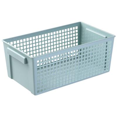 China Sustainable Kitchen Living Room Debris Storage Basket Plastic Snacks Cored Toy Finishing Basket Storage Basket for sale