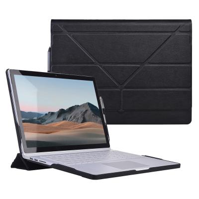 China Protective Business Case Cover for Microsoft Surface Book 3/2 13.5/15 inch Laptop, with Stand Free Folding Detachable Folio for sale