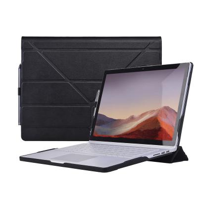 China Business Protective Case With Stand Free Folding Detachable Folio Cover For Microsoft Surface Book 3/2 for sale