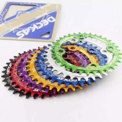 China Mountain Bikes Deckas 104BCD 32 34 36 Oval Wide Narrow Round 38T Ring MTB Mountain Bike Bicycle Chain Sprocket for sale