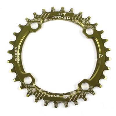 China Mountain Bikes Round 104BCD Oval 32 Ring Wide Narrow Single Chain Bicycle Sprocket 34 36 38 40 42T for sale