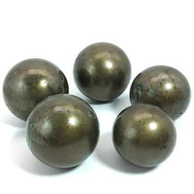 China Wholesale Natural Crystal Mineral Ore Decoration Europe Sphere Healing Stones Pyrite Ball for sale