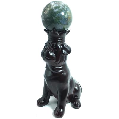 China Pet Home Dog Crystal Ball Sphere Wholesale Crystal Rack Decorations Crown Stands From Europe for sale