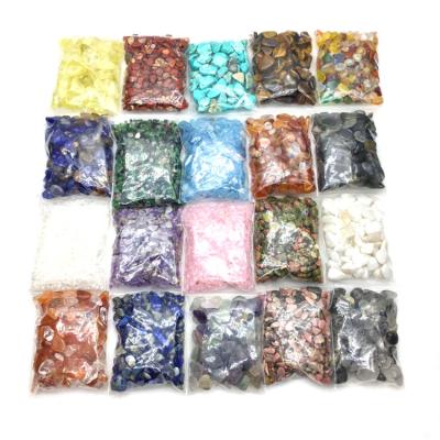 China Europe Hot Selling Natural Crystal Polished Gravel Stones A Bag of 100g Agate Fluorite Quartz Crystals Chips for sale