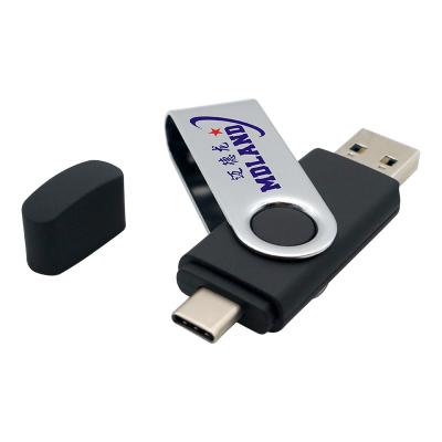 China Plastic 2 In 1 Usb3.0 Flash Drive 8gb 16gb 32gb 64gb 128gb 256gb Otg Usb Pendrive With Type-c And Usb Interface for sale