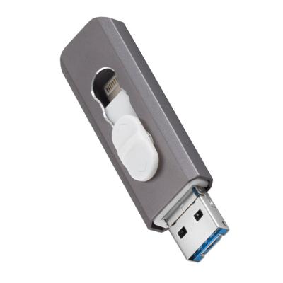 China OEM Metal 3 In 1 Flash Usb 3.0 2.0 Pendrive 64GB 32GB 16GB 128GB Otg Usb Reader For IOS Android Mobile Phone Usb Flash Drive for sale