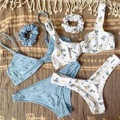 China Breathable Women Swimwear OEM Hot Sale Swimsuit Custom Printing Swimming Suits Backless Two Piece Bikini for sale