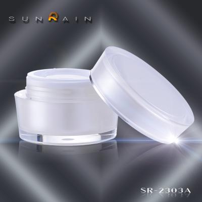 China PMMA Crystal cream cosmetic packaging jars 15g  30g  50g SR-2303A for sale