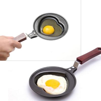 China Heart Shape Stick Breakfast Fryer Mini Non Sustainable Fryer Pan for sale