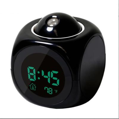 China Calendars Digital LCD Voice Projection Alarm Clock Thermometer Nap Function Talking Quick Alarm Clock for sale