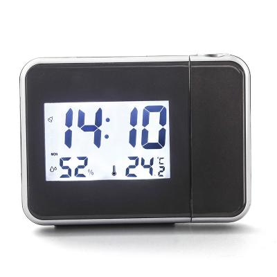 China Creative Calendars Fashion Alarm Clock Led Backlit Display Weather Station Clock Projection Clock for sale