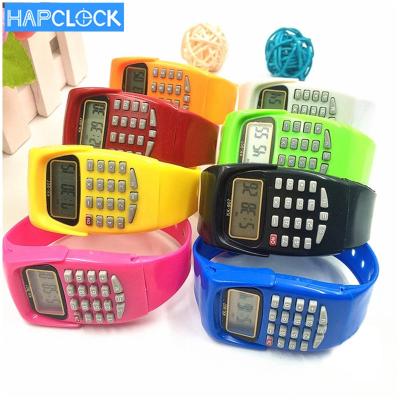 China Casual Alarm Silicone Sports Watch For Children Kids Relogio Multifunctional Calculator With Clock for sale